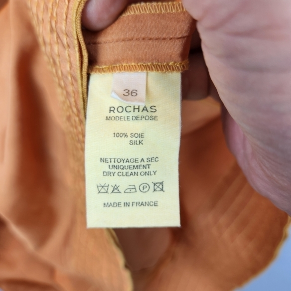 ROCHAS vintage silk dress size XS (36) in VGUC - Picture 5 of 9